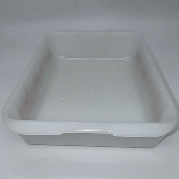 VTG White Ceramic Baking Dish with Copper‎ Wheat Pattern Farmhouse Kitchen Decor - Picture 10 of 14